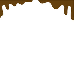 Obraz premium Chocolate liquid drop