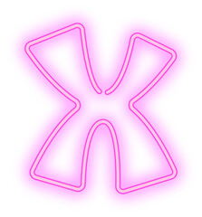 Neon Pink color letters