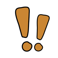 Exclamation mark doodle