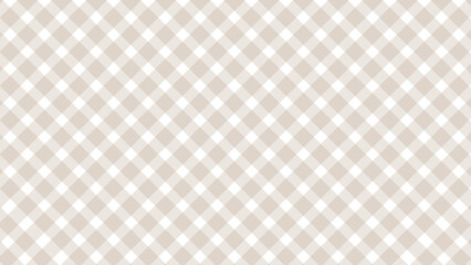 Diagonal beige plaid checkered background