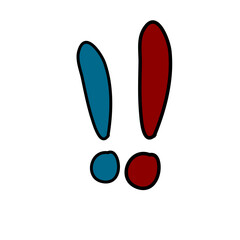 Exclamation mark doodle