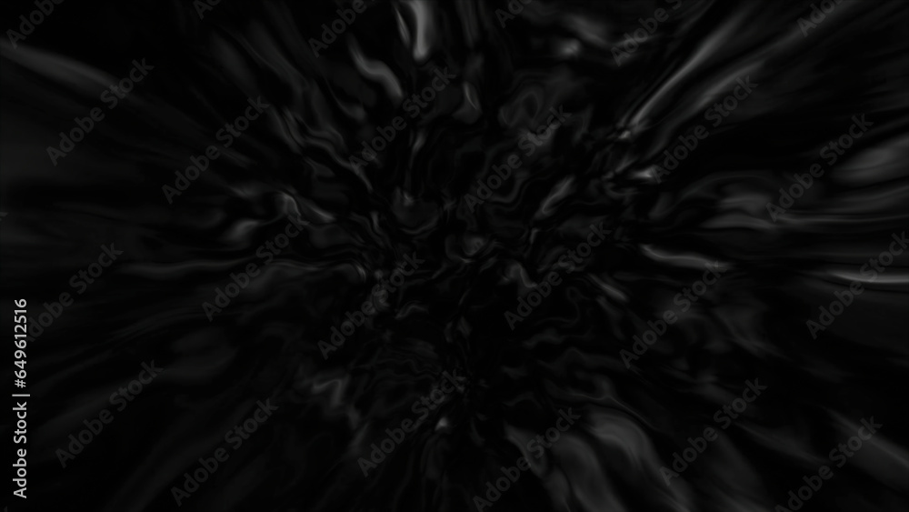 Poster Black background with muddy lines drawing the backlight. Motion. The lines in the animation create a network as a pattern.