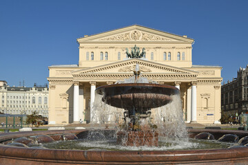 Bolshoi Theatre, historic theatre in Moscow, Russia, designed by architect Joseph Bove, which holds ballet and opera performances
