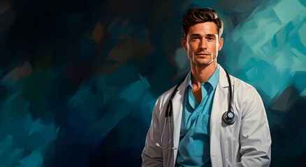 Beautiful portrait of a doctor. Healthcare concept