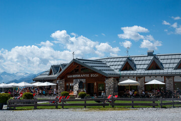 Adamello Brenta natural park, mountains and lakes of Trentino, a UNESCO natural heritage site