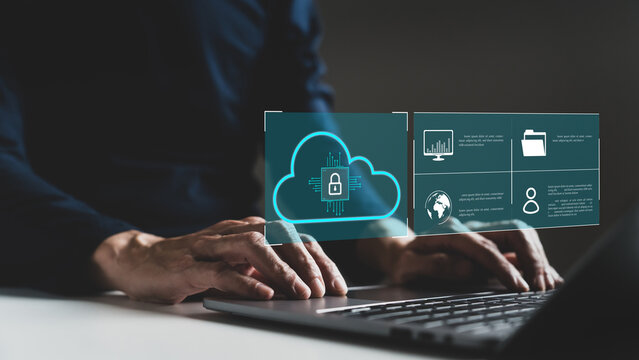 Database storage cloud technology file data transfer sharing, cyber, big data information for financial online marketing, internet banking application or computer download upload backup cloud drive.