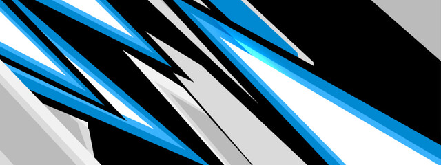 stylish blue, grey, black and white sports design