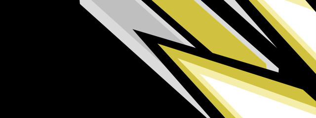 Sport car decal abstract geometric shape style