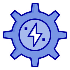 Gear setting symbol icon vector image. Illustration of the industrial wheel mechine mechanism design image