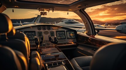 Fototapeta premium jet plane personal business VIP private luxury jet