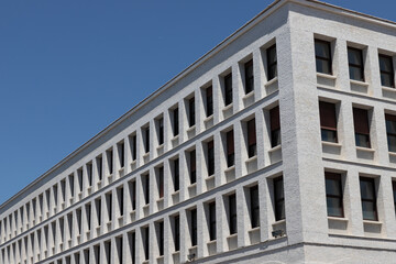 Fototapeta premium Metaphysical style building in the Euro zone (Rome - Italy)