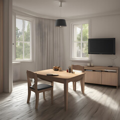 Minimalist interior design of living room professional advertising Photography