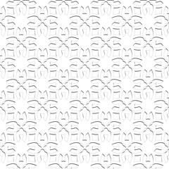 Vector pattern with symmetrical elements . Modern stylish abstract texture. Repeating geometric tiles from striped elements.Black and white pattern.