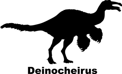 Deinocheirus Dinosaur silhouette dinosaur monogram dinosaur species dinosaur breed types of dinosaurs, types of dinosaurs, dinosaur monogram, dinosaur breed