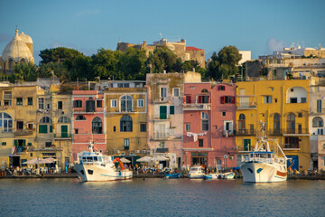 Marina Grande, the main port of the enchanting island of Procida