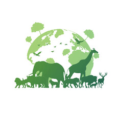 World Wildlife and animals day. - 649648949