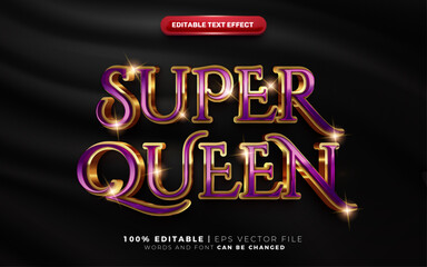 Super Luxury Purple Golden sparkle editable text style effect template