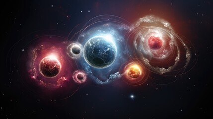 Quasars, ringed moons, exotic planets caught in a nebula