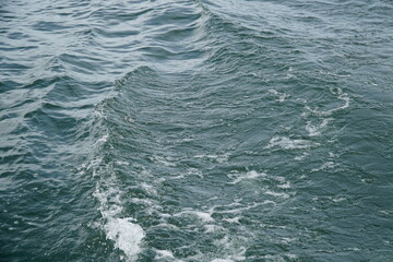 Rough water surface with waves