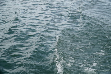 Rough water surface with waves