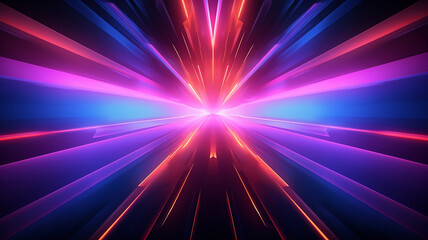 Beautiful abstract futuristic background with neon blue