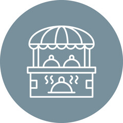 Obraz premium Food Stall Icon