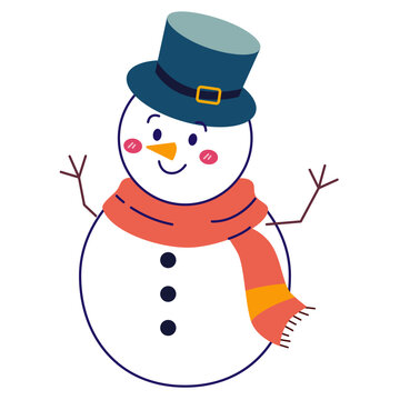 Cute Snowman Illustration