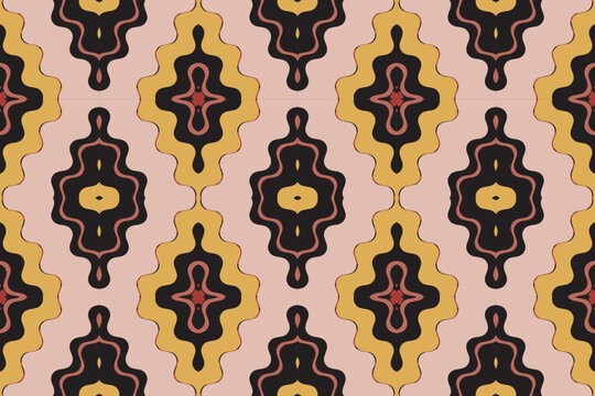 Ikat Damask Paisley Embroidery Background. Ikat Floral Geometric Ethnic Oriental Pattern Traditional. Ikat Aztec Style Abstract Design for Print Texture,fabric,saree,sari,carpet.