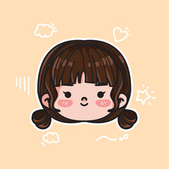 Cute Girl Illustration