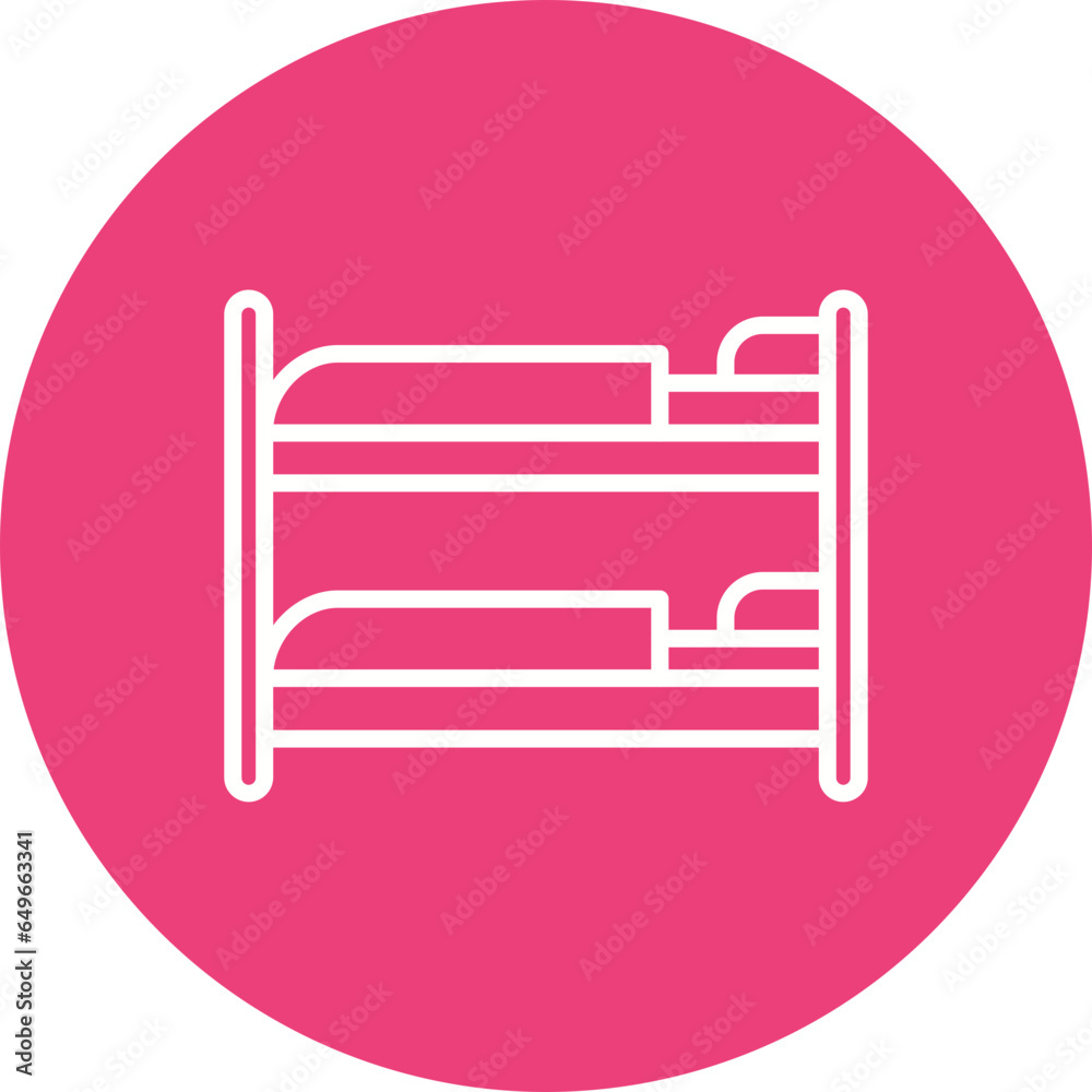 Sticker Bunk Bed Icon