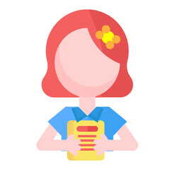 illustration of a girl