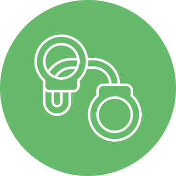 white handcuffs green circle clip art preview