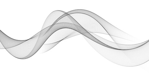 Futuristic Line stripe pattern on white Wavy background. abstract modern background futuristic graphic energy sound waves technology concept design - obrazy, fototapety, plakaty
