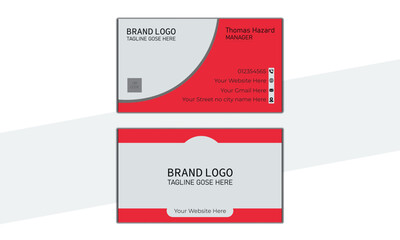 Modern And Clean Business Card Template,
Double-sided creative business card template.