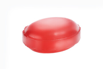 colorful fruit hard candy isolated on white. lollipop, candy, sweetmeat