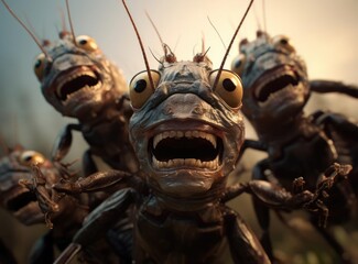 A group of cockroaches - Powered by Adobe