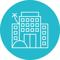 Fototapeta premium Desert Hotel Icon