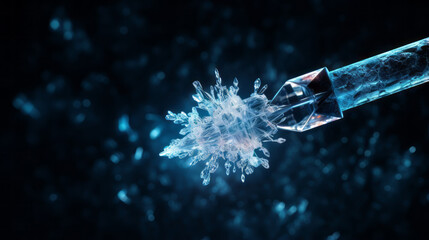 Cryogenic ice crystals. Precision treatment with cryosurgery 