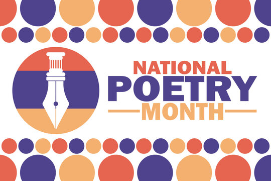 National Poetry Month Vector illustration. Suitable for greeting card, poster and banner. - Powered by Adobe