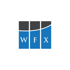WFX letter logo design on white background. WFX creative initials letter logo concept. WFX letter design.