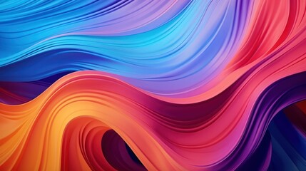 Abstract Colorful Wavy Gradient Background