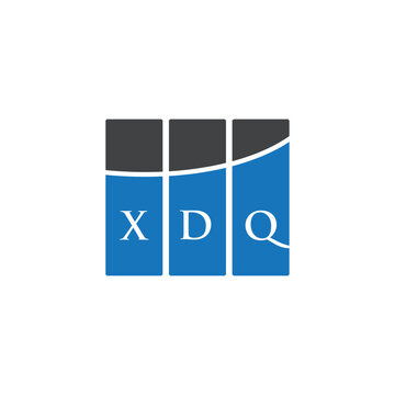 XDQ letter logo design on white background. XDQ creative initials letter logo concept. XDQ letter design.