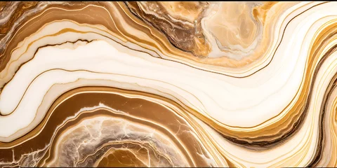 Foto op Aluminium Abstract beige brown marble texture background, Natural stone pattern. Generative AI. © muso