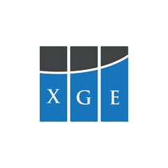 XGE letter logo design on white background. XGE creative initials letter logo concept. XGE letter design.
