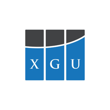 XGU letter logo design on white background. XGU creative initials letter logo concept. XGU letter design.