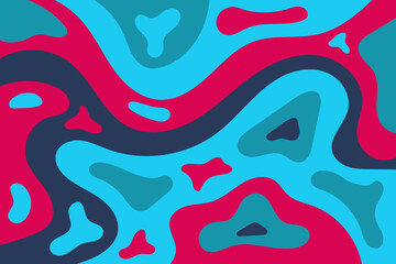 Vektor latar belakang pola asyik psikedelik abstrak