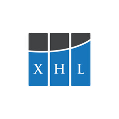 XHL letter logo design on white background. XHL creative initials letter logo concept. XHL letter design.