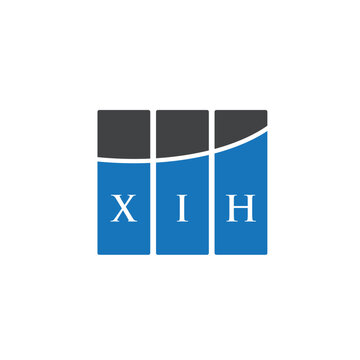 XIH letter logo design on white background. XIH creative initials letter logo concept. XIH letter design.