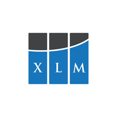 XLM letter logo design on white background. XLM creative initials letter logo concept. XLM letter design.