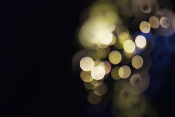Blurred bokeh background. Abstract bokeh circles on background for layer overlay.